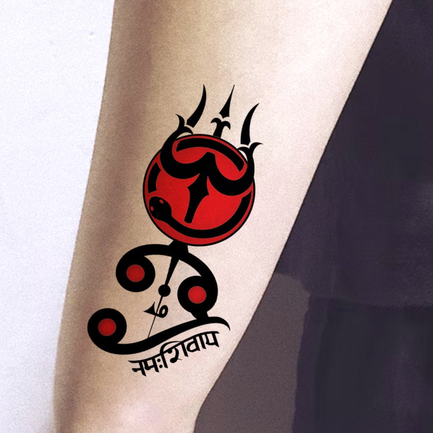 fashionoid Tamil Om With Trishul Waterproof Temporary Tattoo For Girl Boys Men Women - Price in India, Buy fashionoid Tamil Om With Trishul Waterproof Temporary Tattoo For Girl Boys Men Women Online